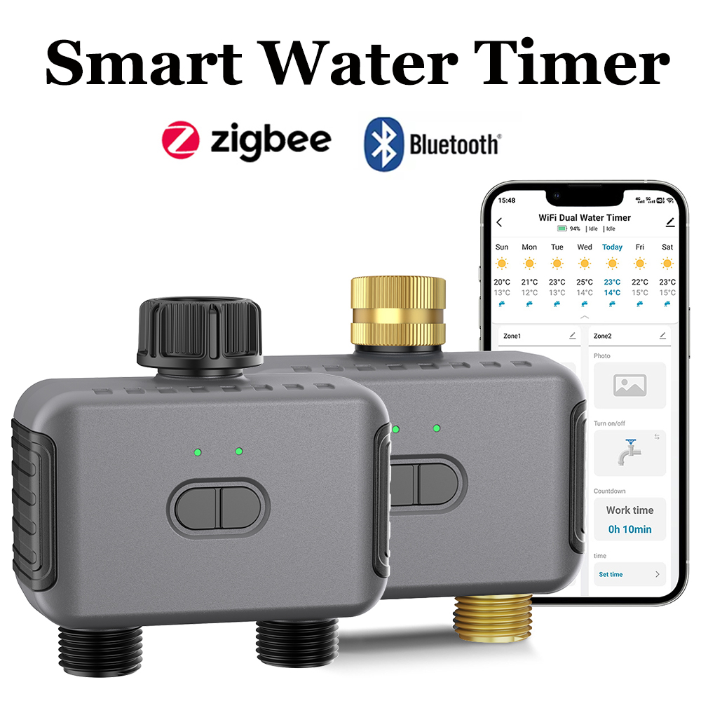 Smart Garden Watering - Minuterie d'eau intelligente Tuya Zigbee/BT, contrôleur