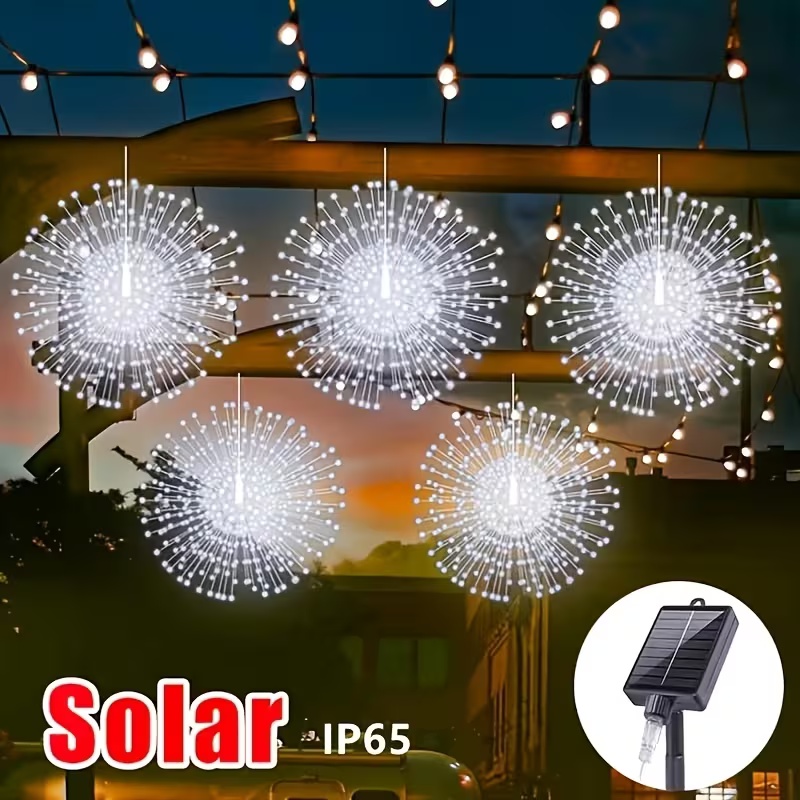 Smart Garden Umbrella - Guirlande lumineuse solaire LED Starburst, 240/450