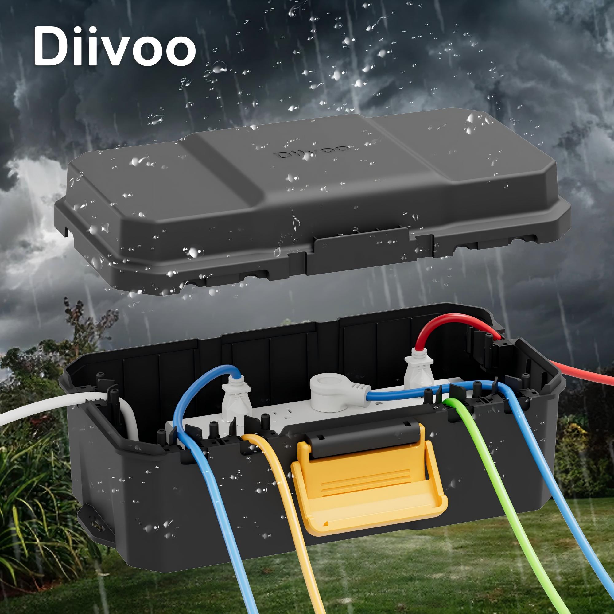 Smart Garden Storage - Diivoo-Boîtier électrique étanche, connexion de câble