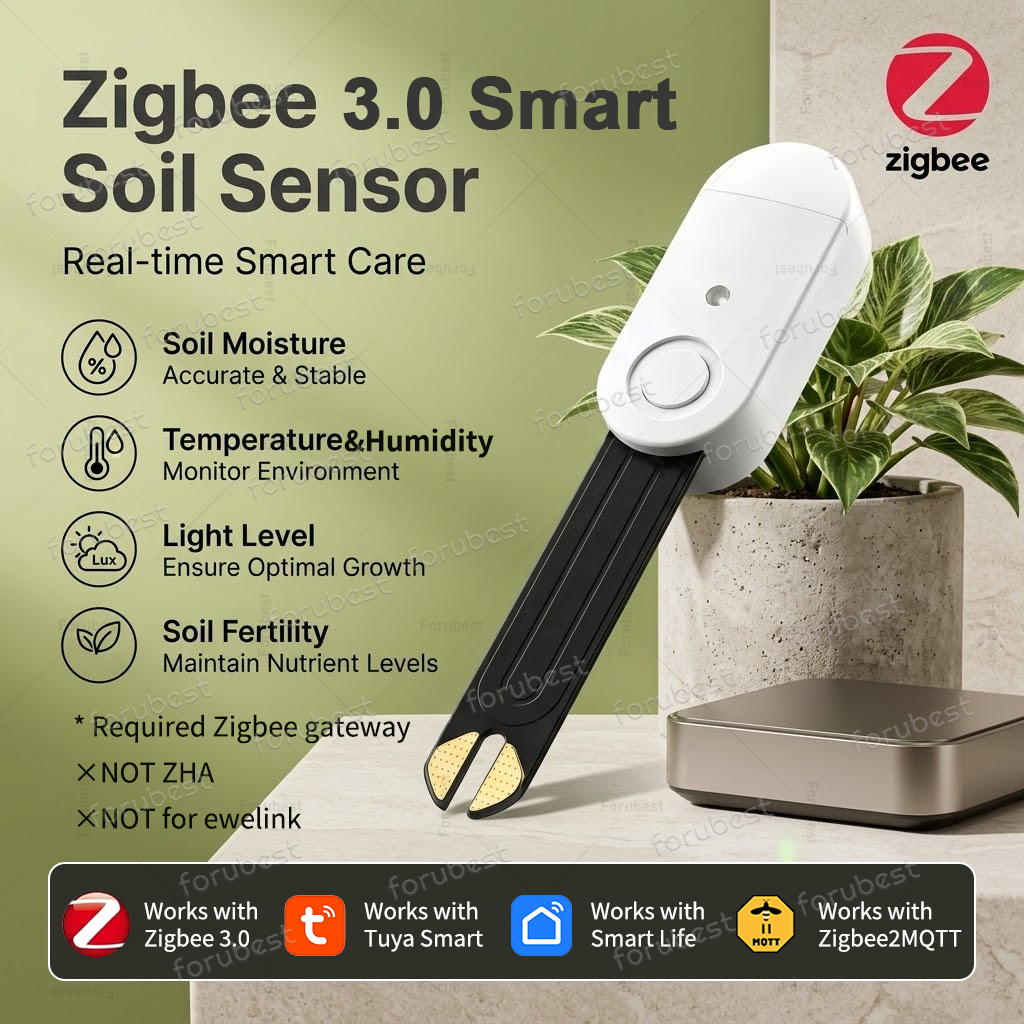 Smart Zigbee Garden Light - Capteur d'humidité du sol intelligent ZigBee,