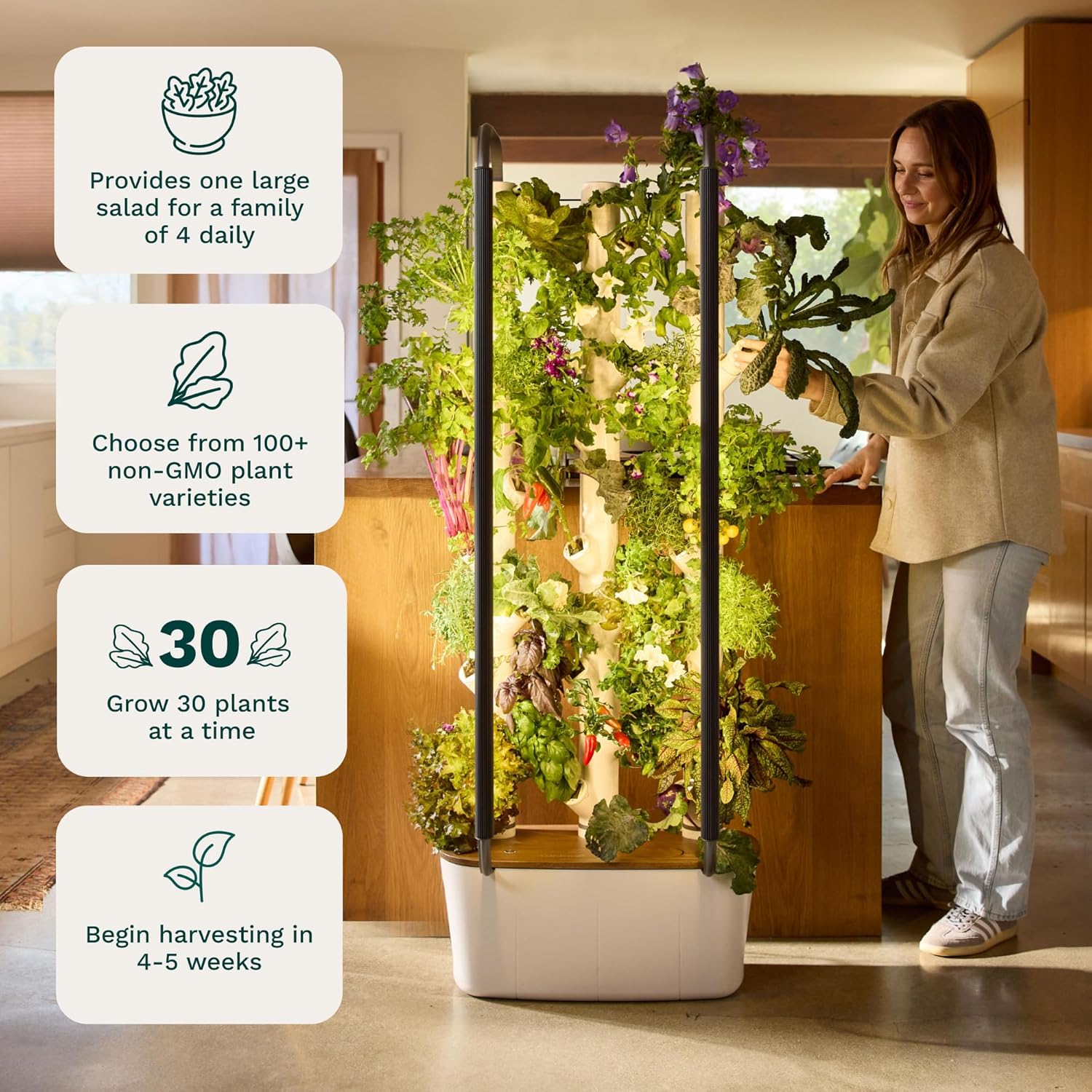 Smart Garden Vertical Planter - Système de jardinage intelligent d'intérieur, agriculture