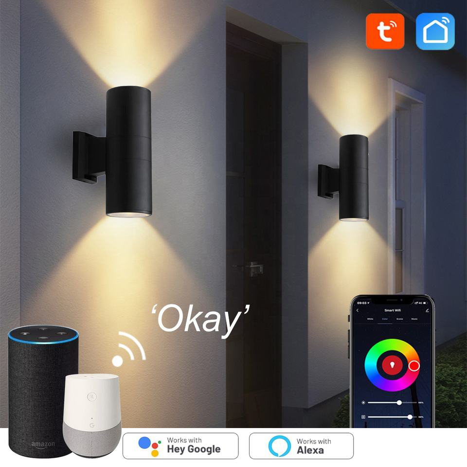 Smart Zigbee Garden Light - Lampe murale extérieure intelligente ZigBee/WiFi RGBCW