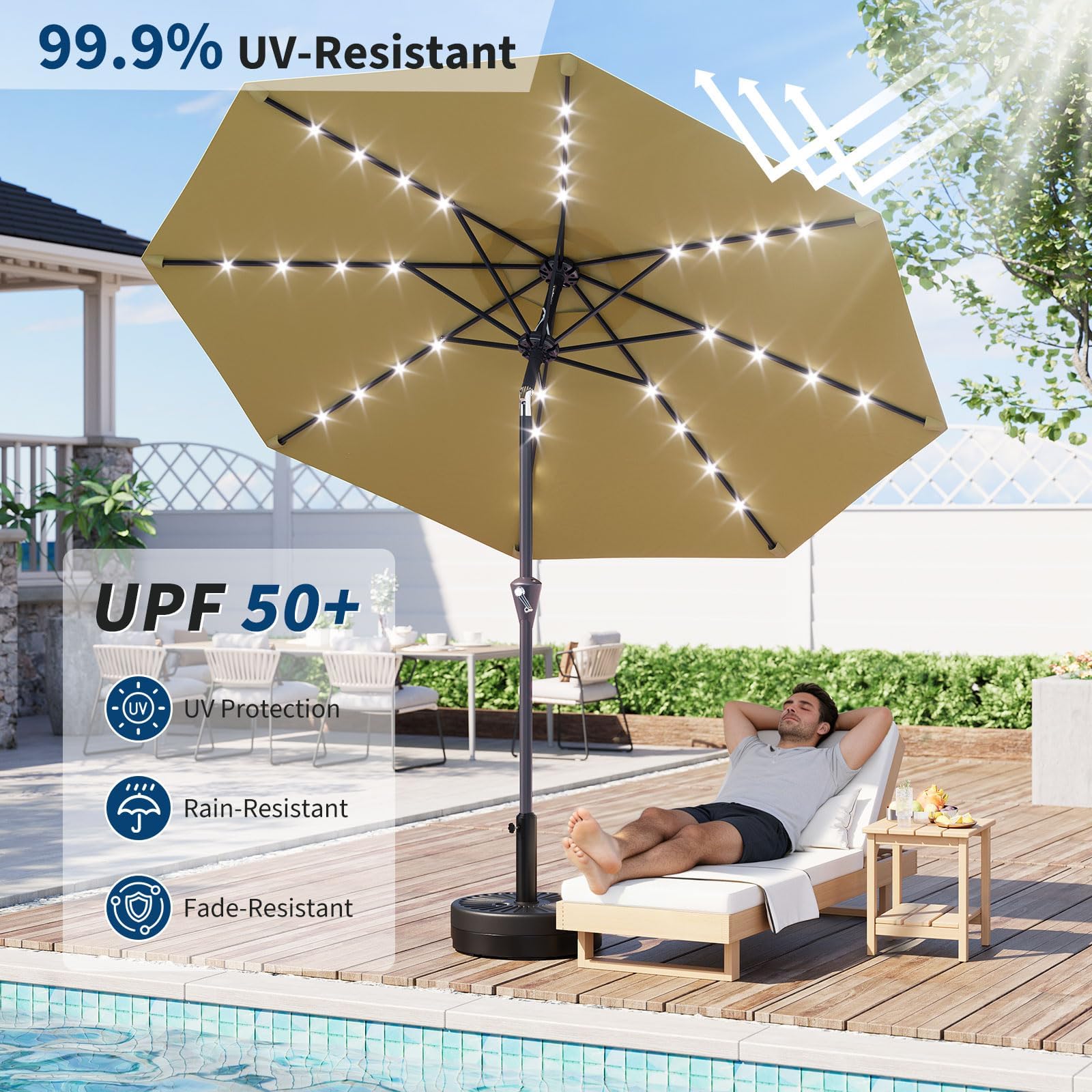 Parasol de patio à énergie sol - Smart Garden Umbrella avis et prix