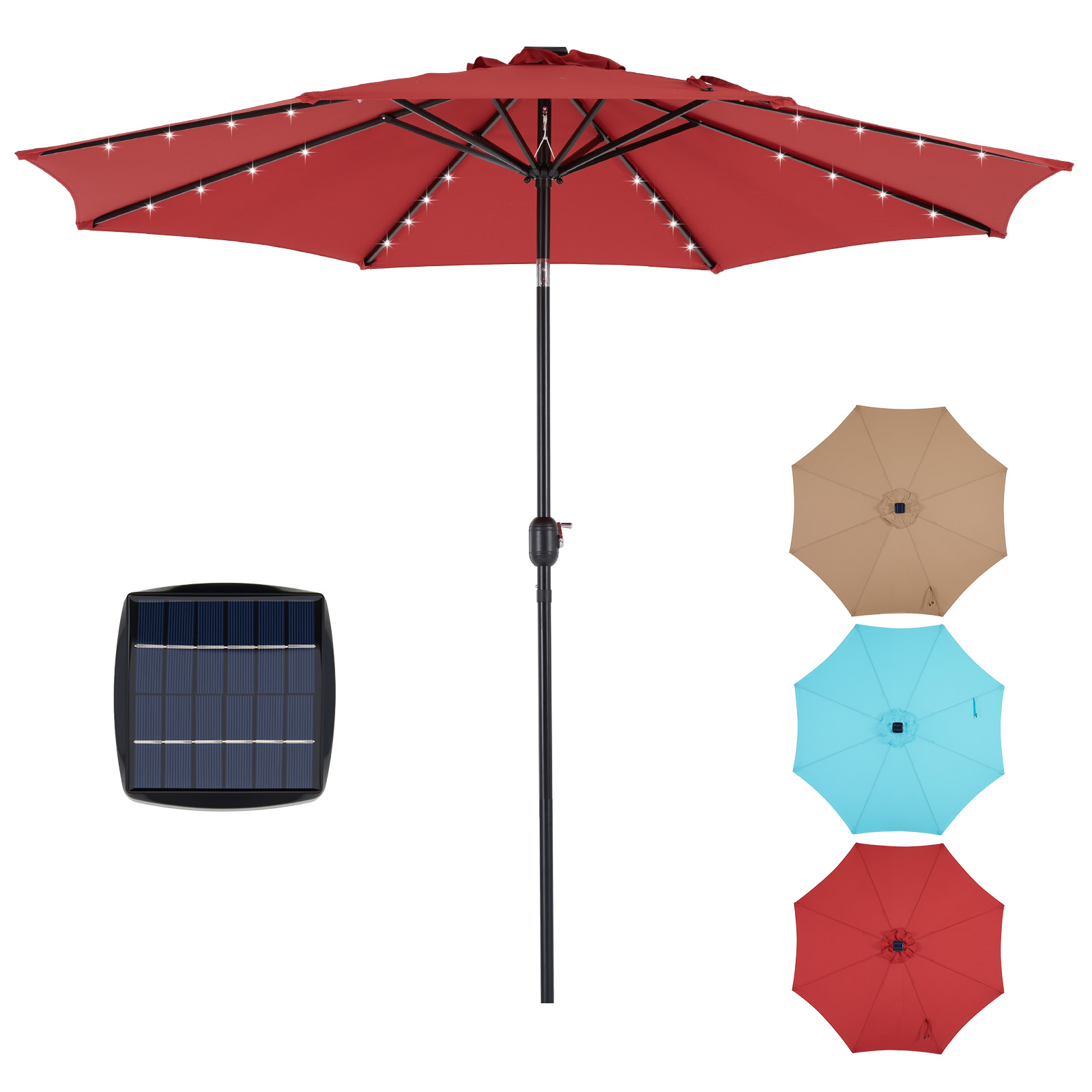 JHK Parasol de patio solaire d - Smart Garden Umbrella avis et prix